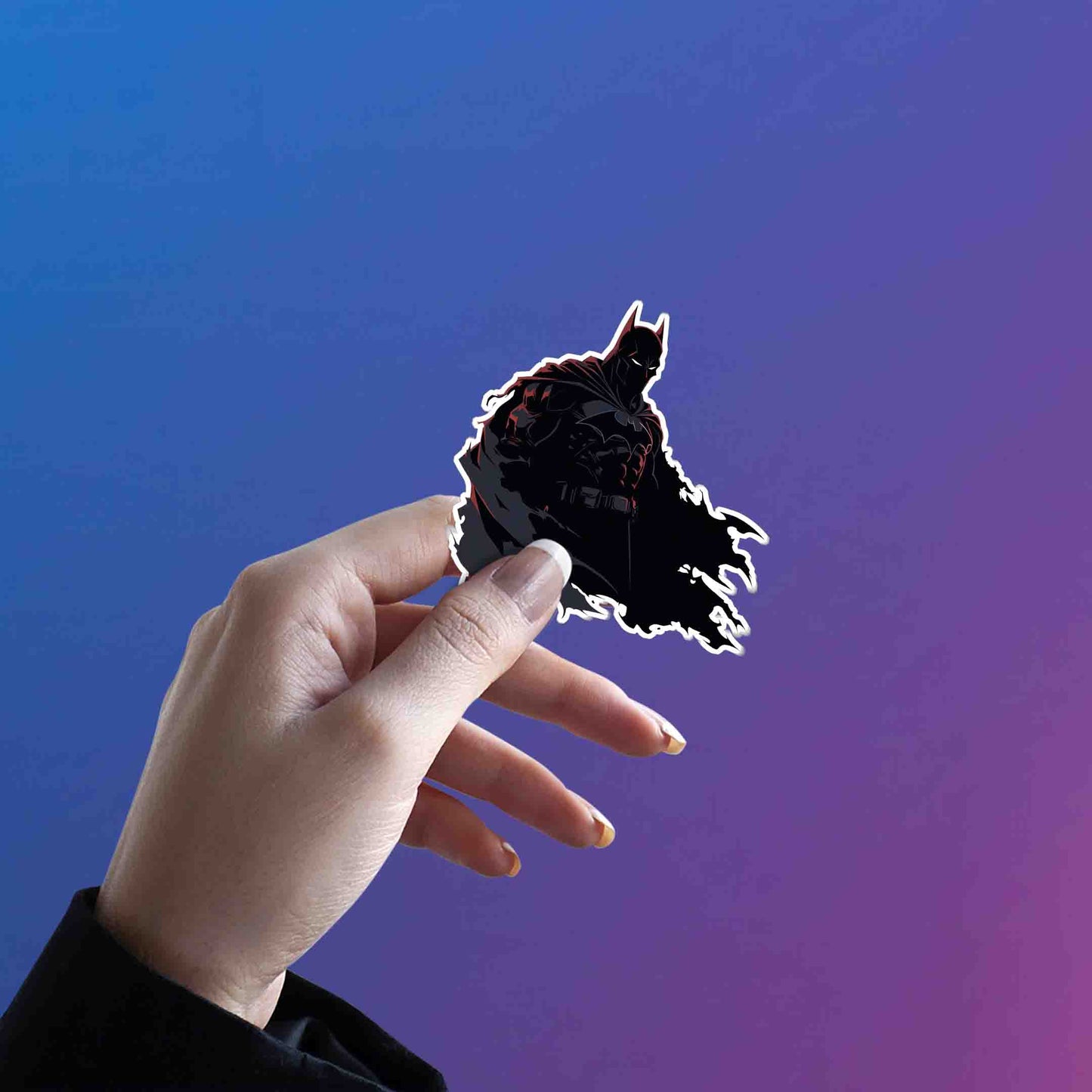 DC BATMAN BLACK MINIMALIST STICKER
