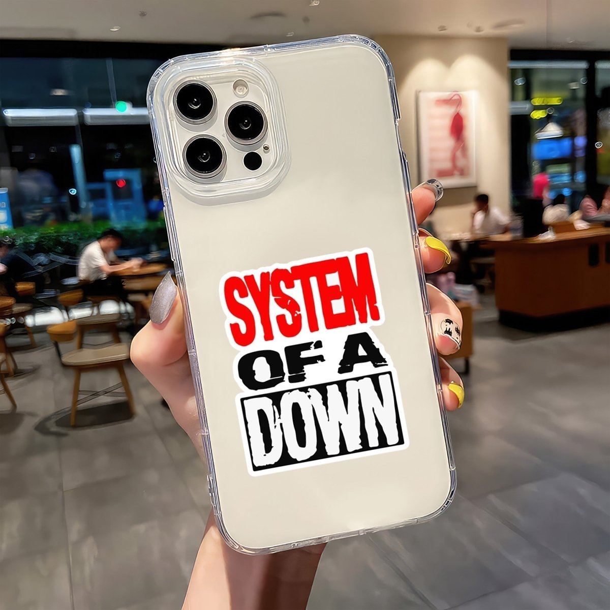 SYSTEM OF DOWN BAND STICKER - stickyfunk premium stickers