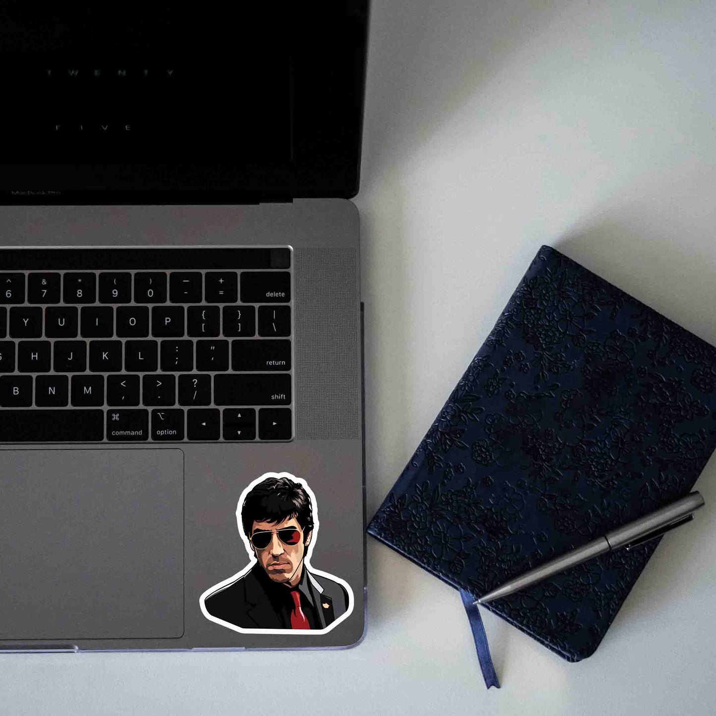 SCARFACE TONY MONTANA IN SUNGLASSES STICKER