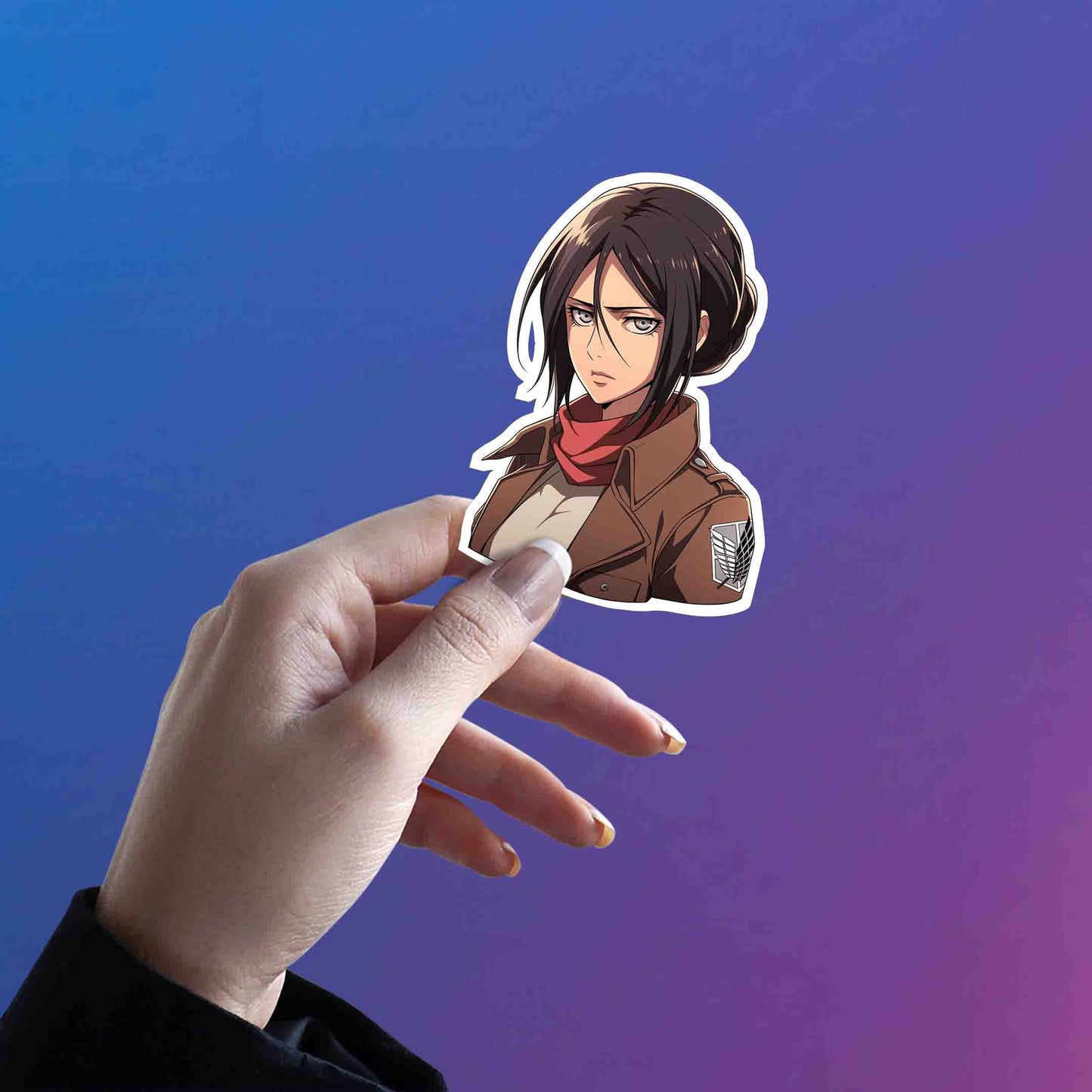 AOT MIKASA ACKERMAN ANIME STICKER