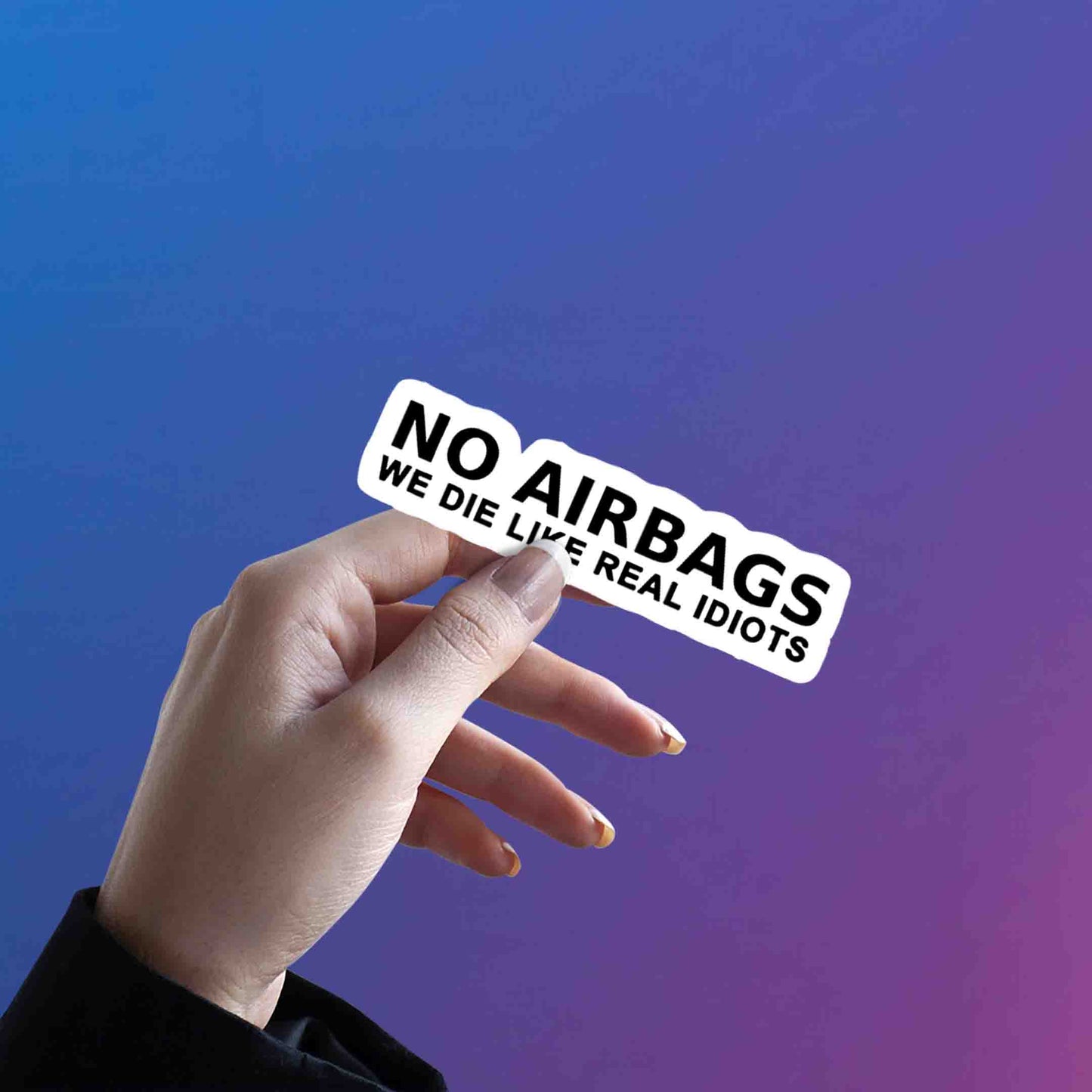 NO AIR BAG STICKER