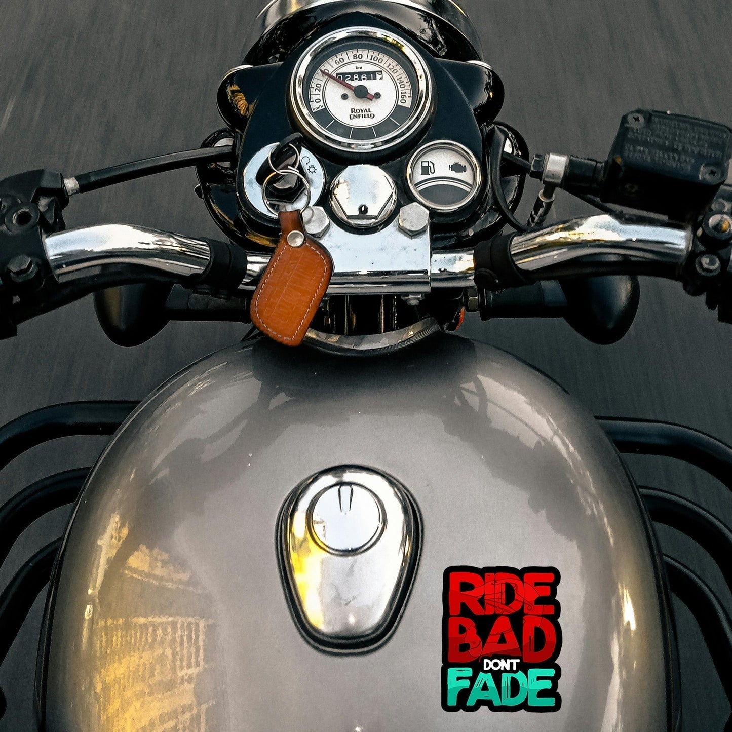 RIDE BAD DONT FADE STICKER