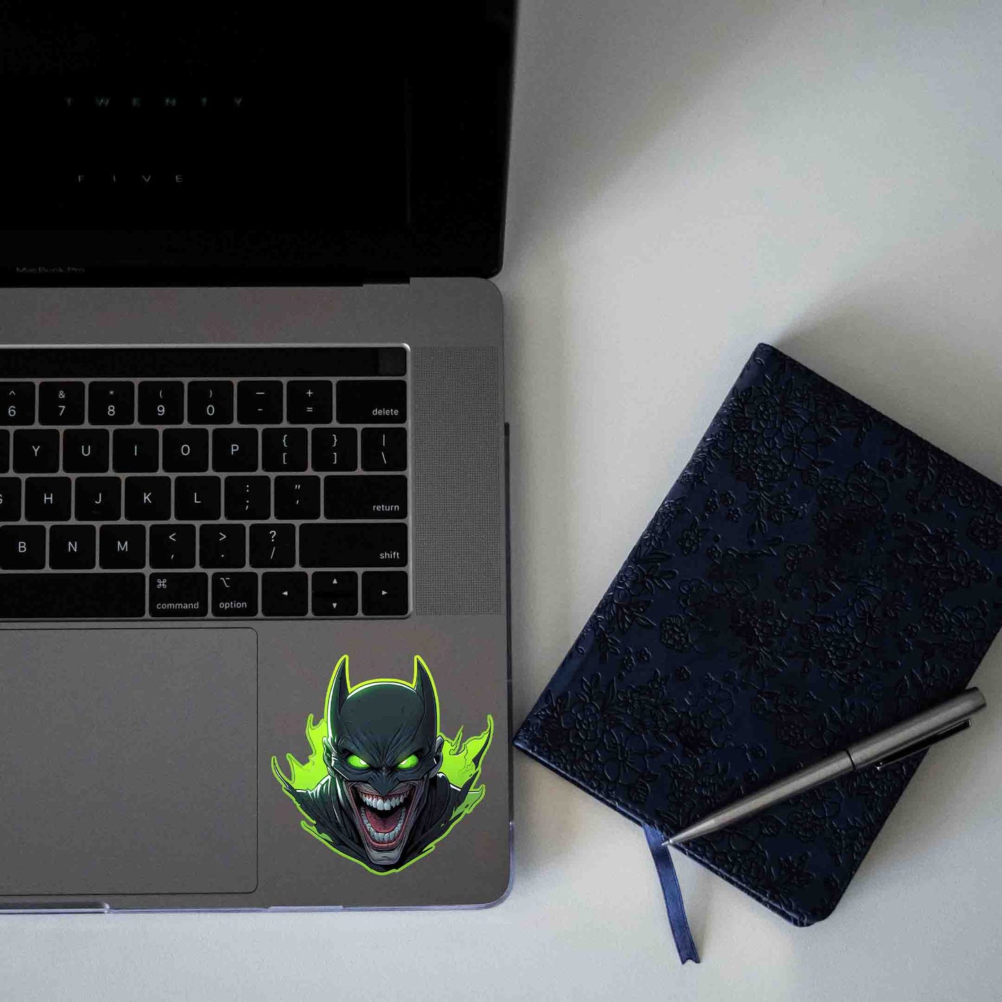 JOKER IN BATMAN COSTUME STICKER