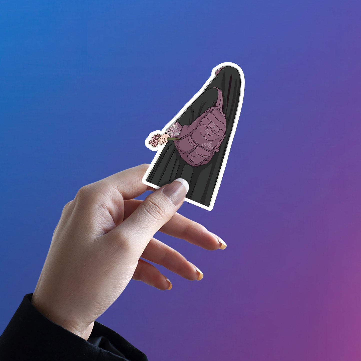 Muslim Girl Sticker - Hizab Sticker 9