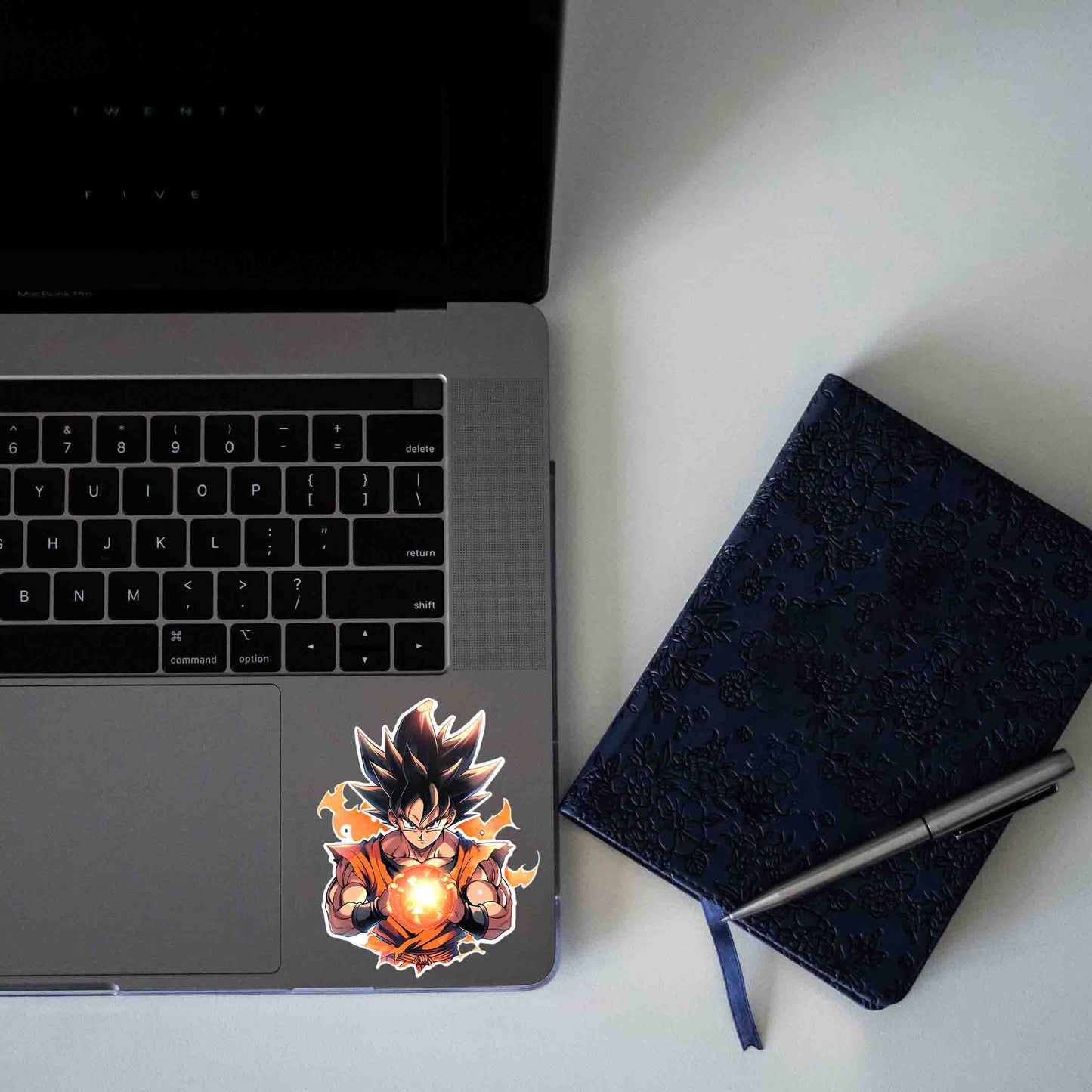 GOKU WITH AN ENERGY BALL STICKER