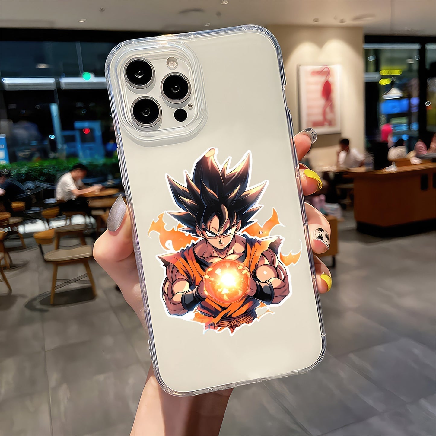GOKU WITH AN ENERGY BALL STICKER