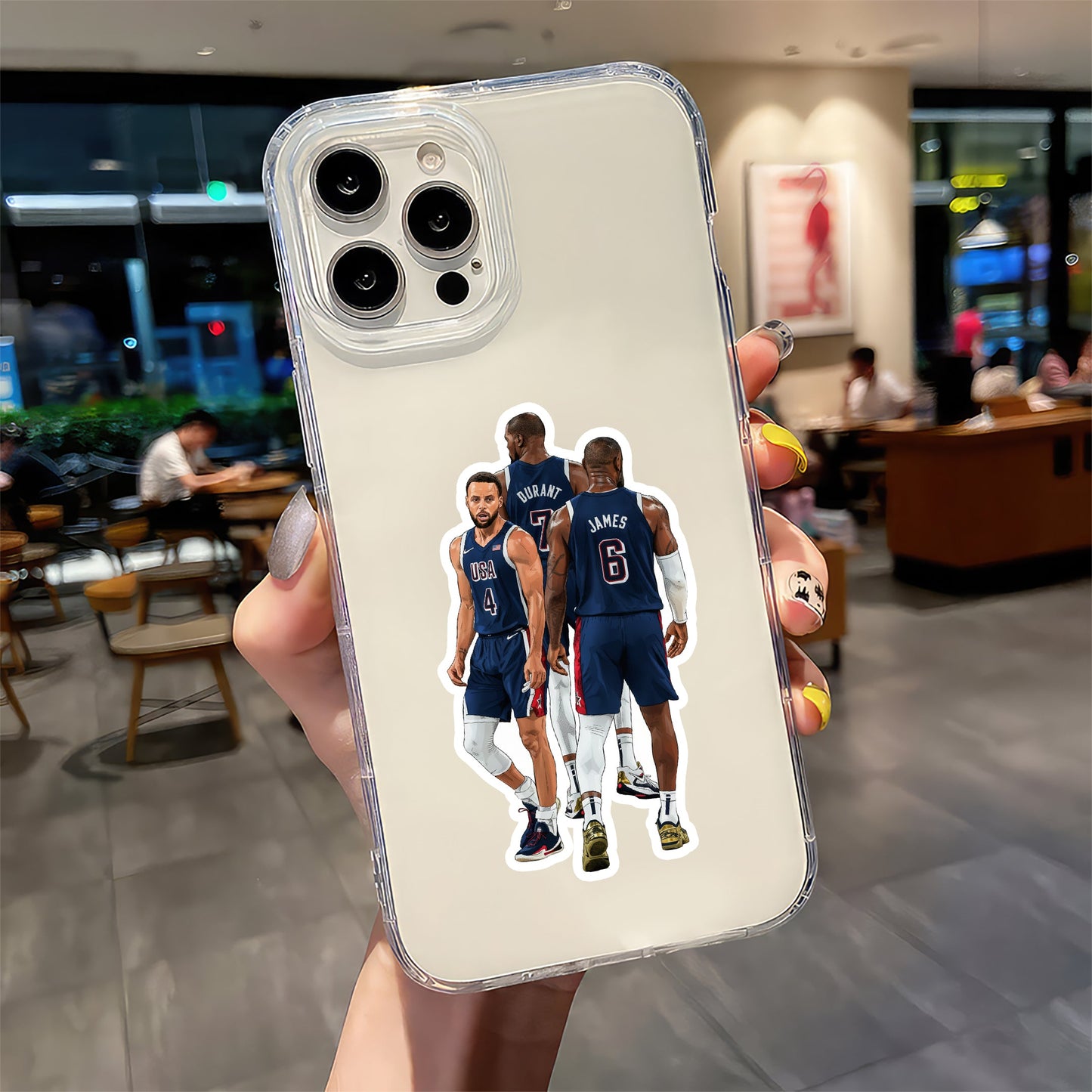 CURRY - DURANT - JAMES - OLYMPIC SUPER TRIO STICKER