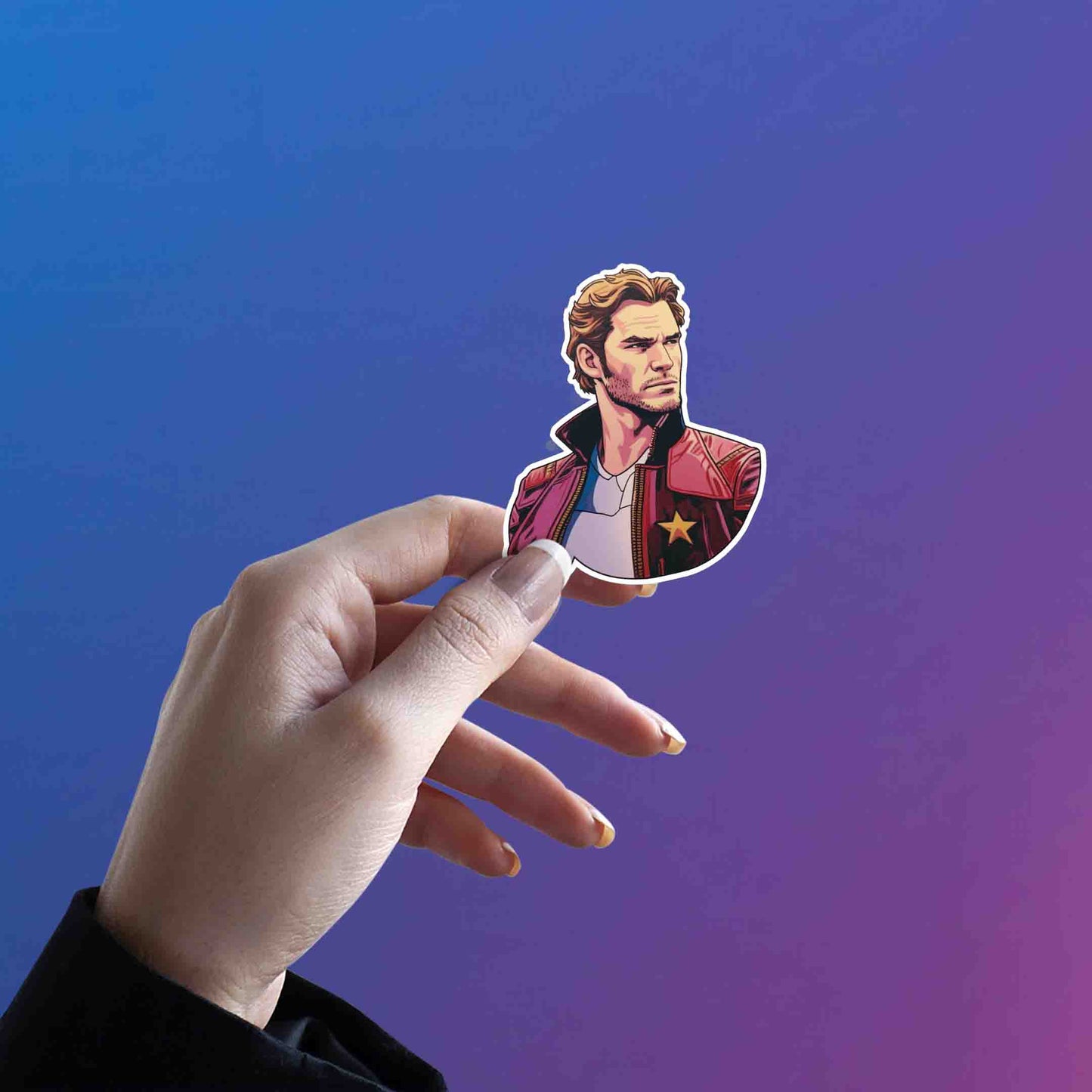 SIDE GLANCE STAR-LORD MARVEL STICKER