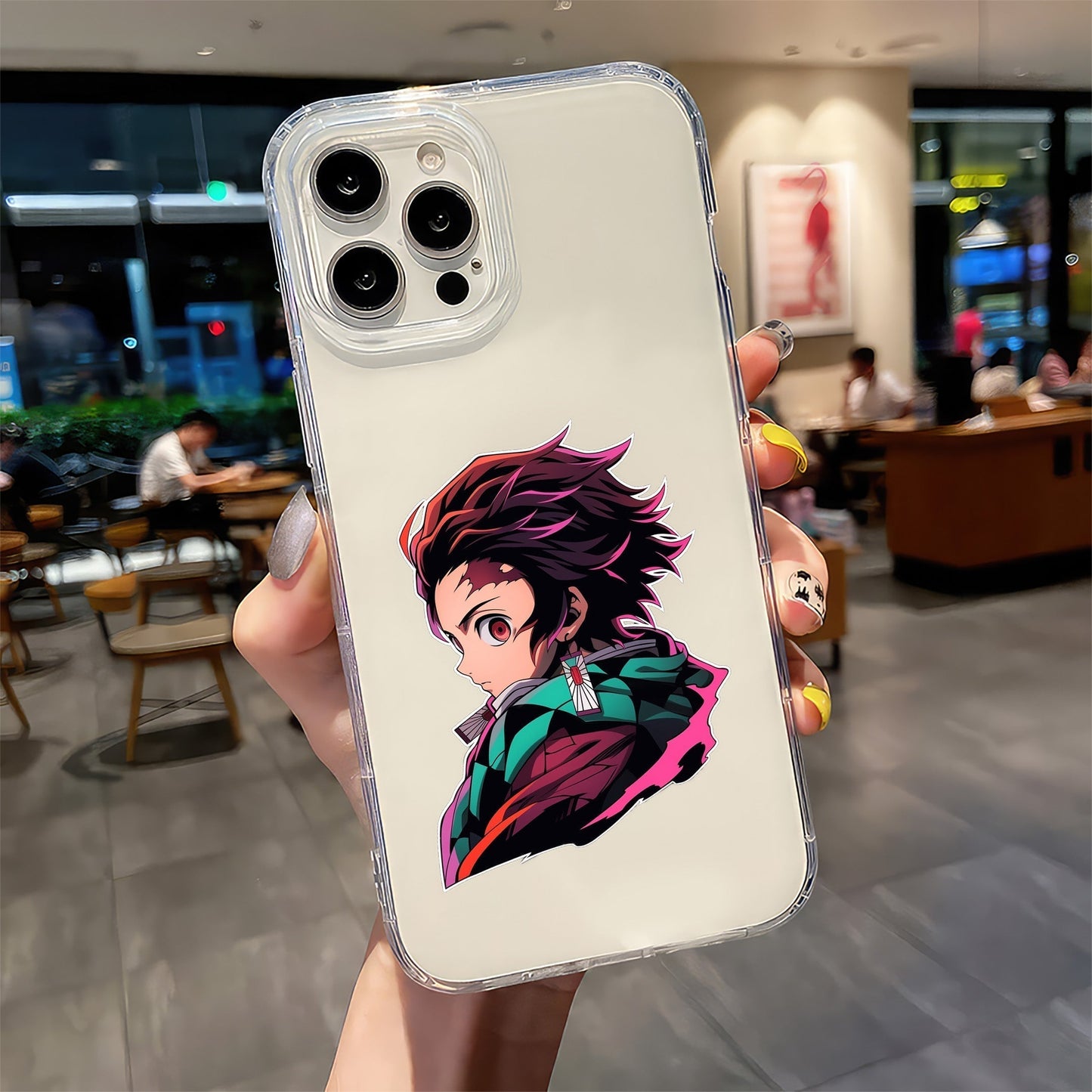 TANJIRO KAMADO LOOKS FROM THE SIDE STICKER