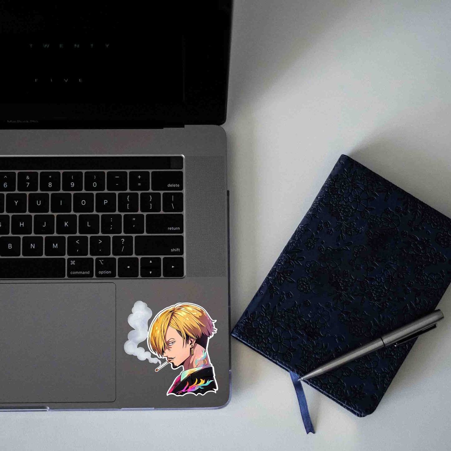 SANJI SMOKING ONE PIECE STICKER