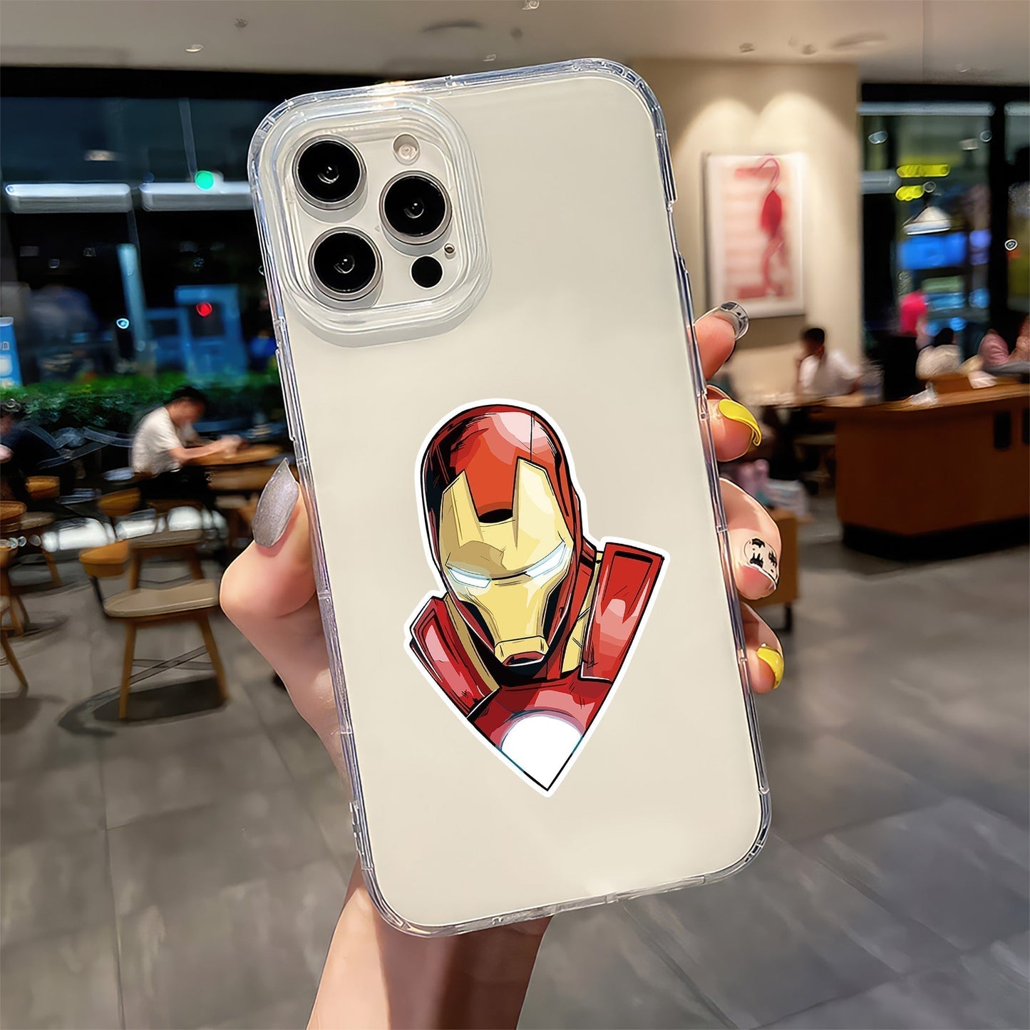 IRON MAN HEAD STICKER