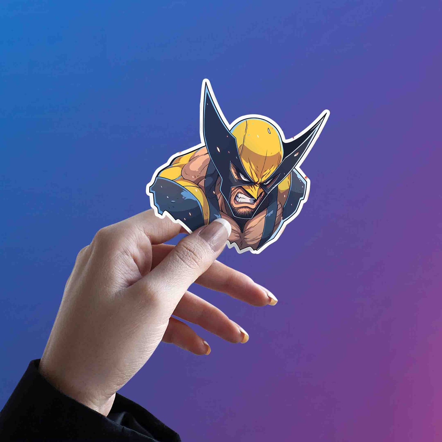 ANGRY WOLVERINE X-MEN STICKER