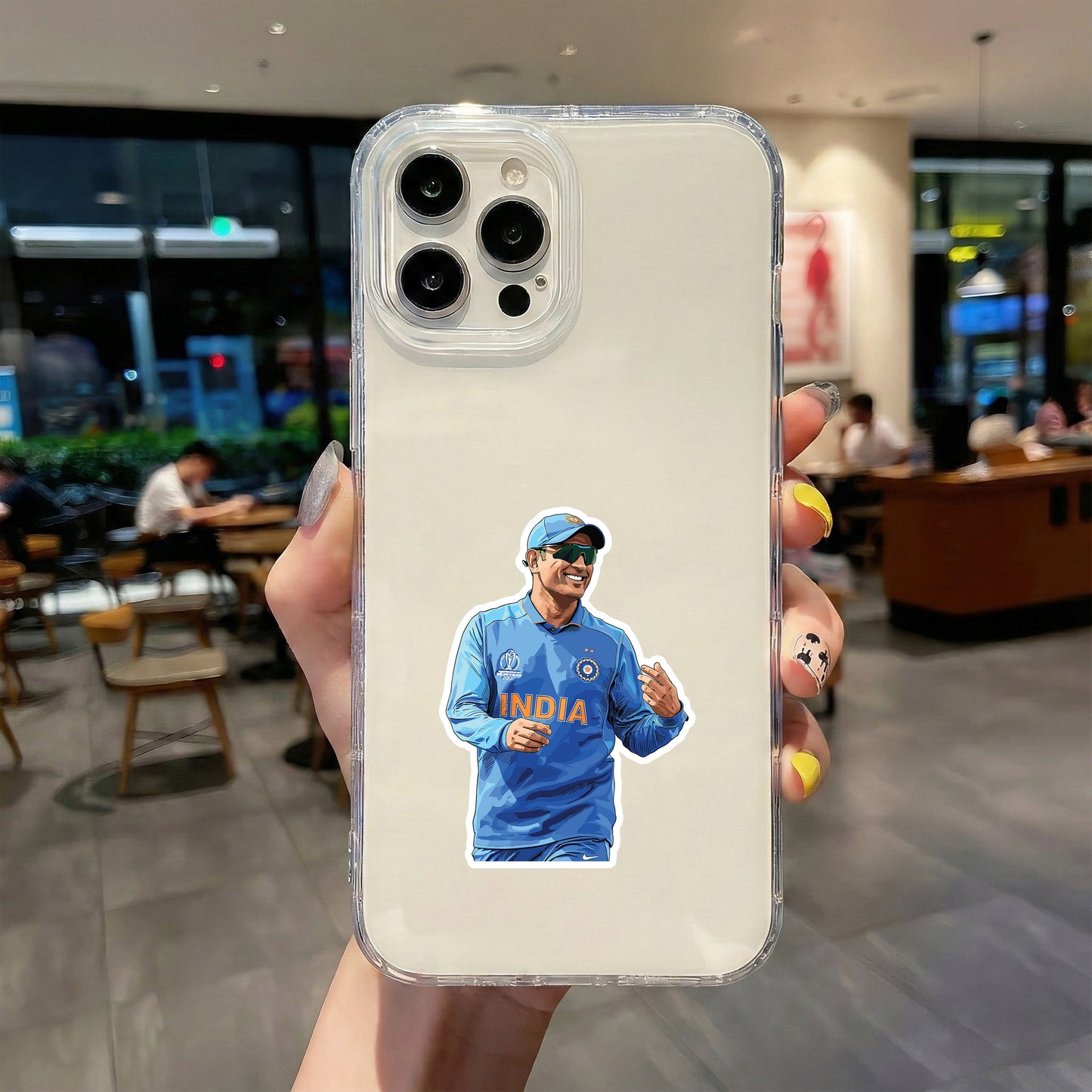 MS DHONI - CAPTAIN COOL SMILE STICKER