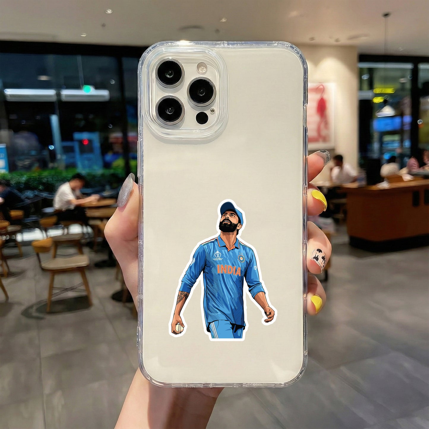 RAVINDRA JADEJA - FIELD COMMANDER WALK STICKER