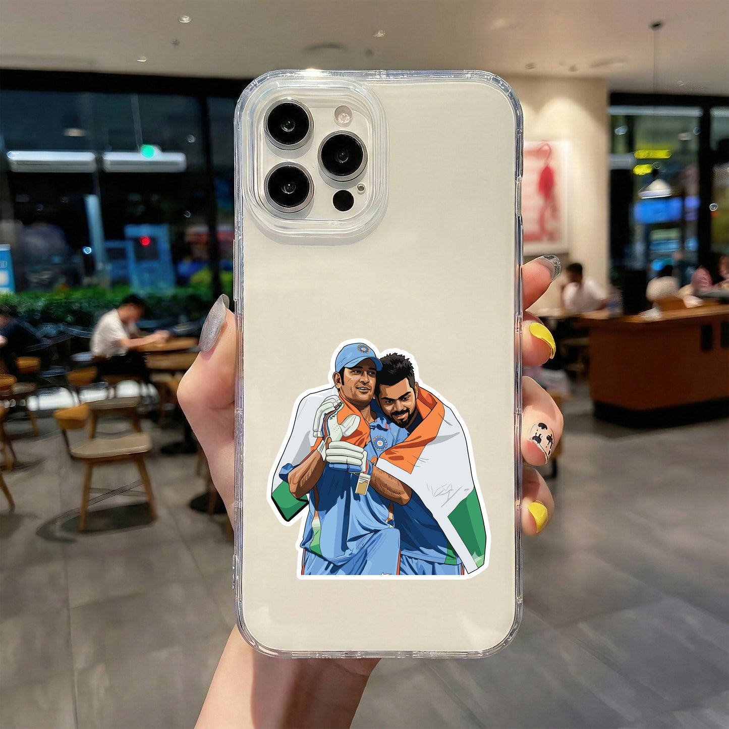 DHONI & KOHLI - INDIAN LEGENDS HUG STICKER