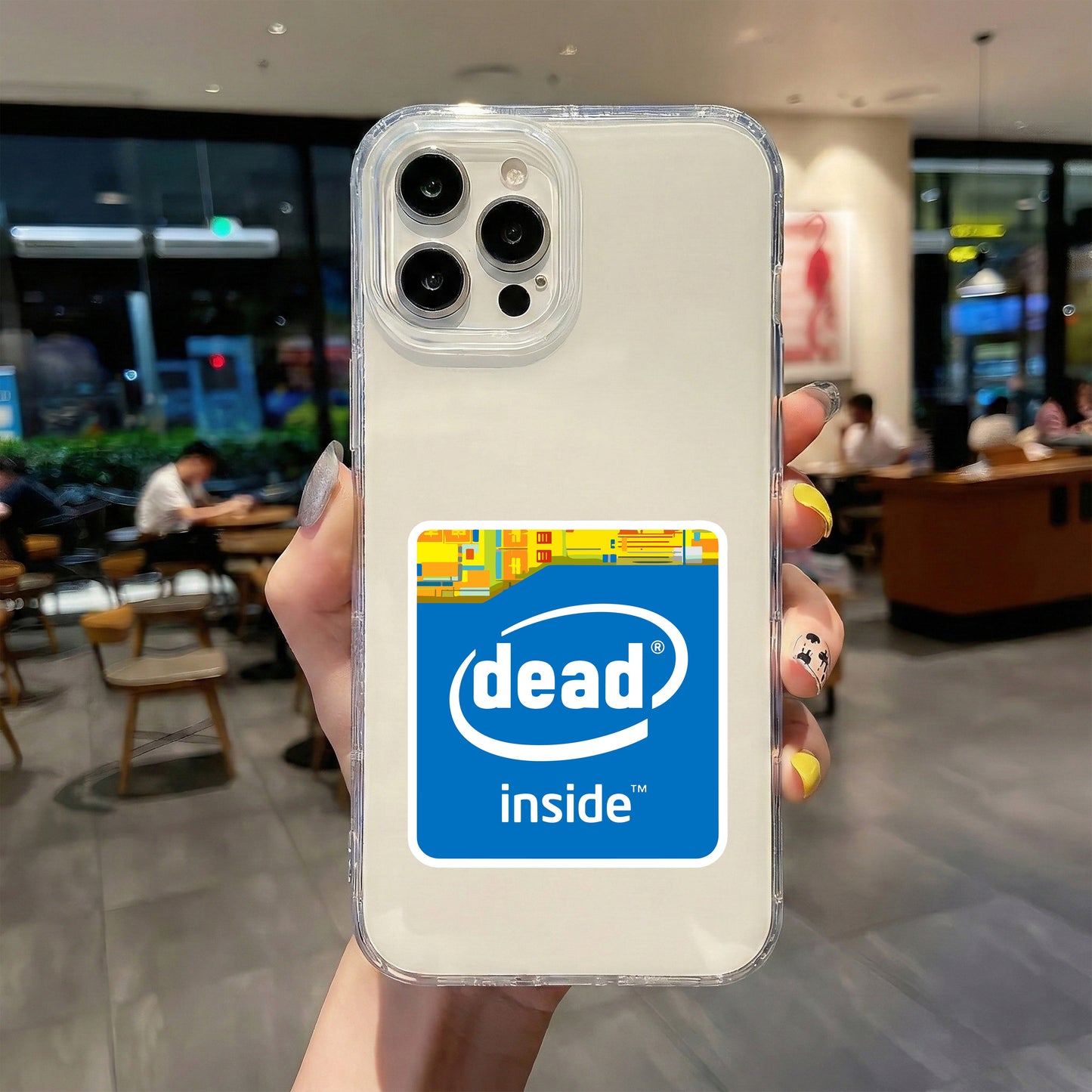 DEAD INSIDE, BHAI LIFE HAI THODI TECHIE STICKER