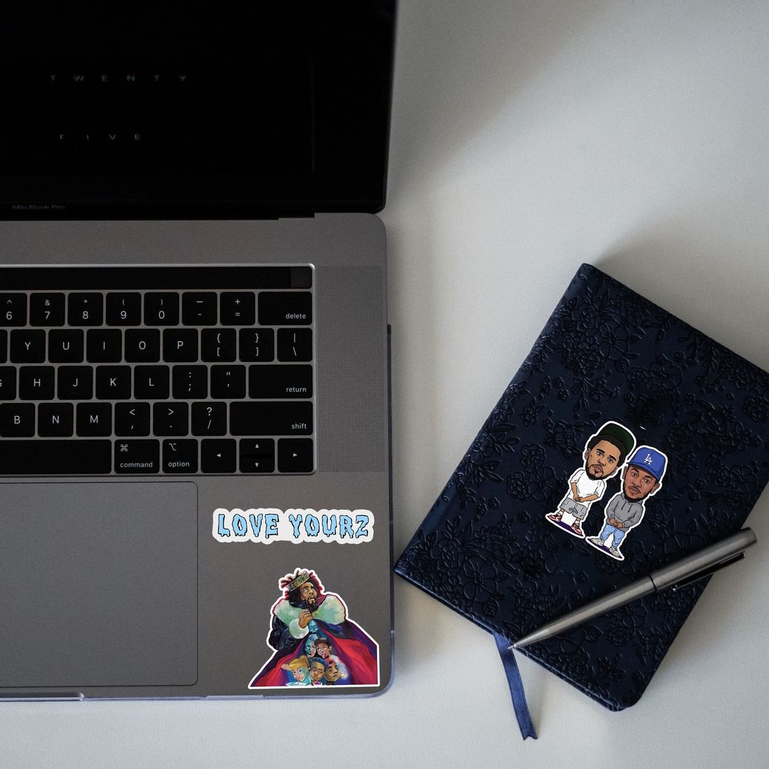 J COLE MINI STICKERS SHEET