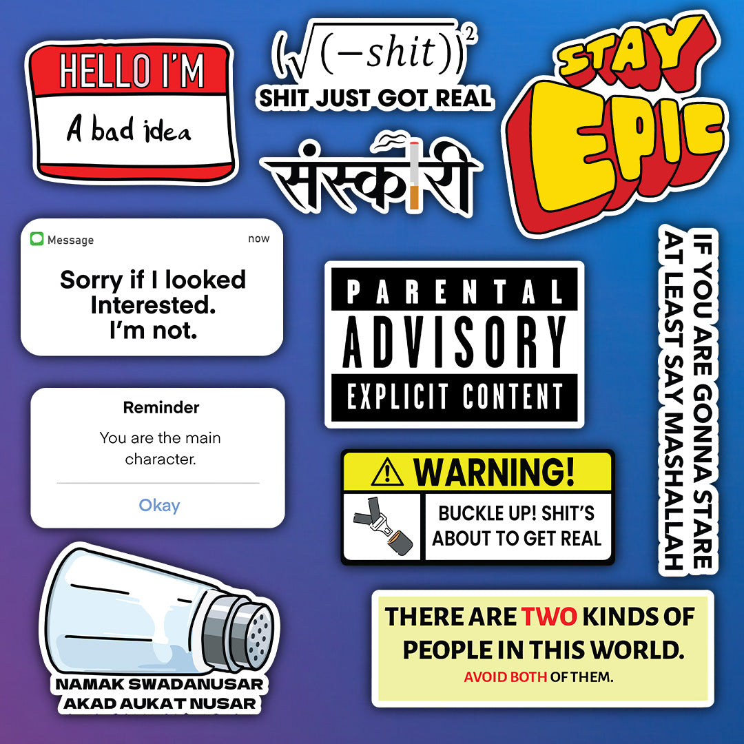 FUNKY STUFF STICKERS SET