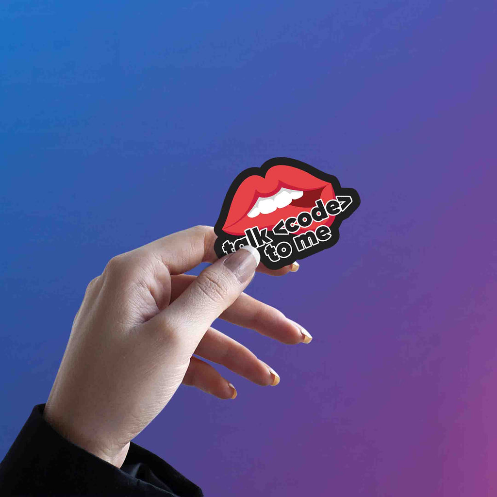 TALK <CODE> TO ME - stickyfunk premium stickers