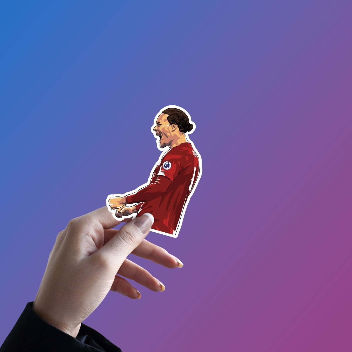 Anfield Wall – Virgil van Dijk Sticker