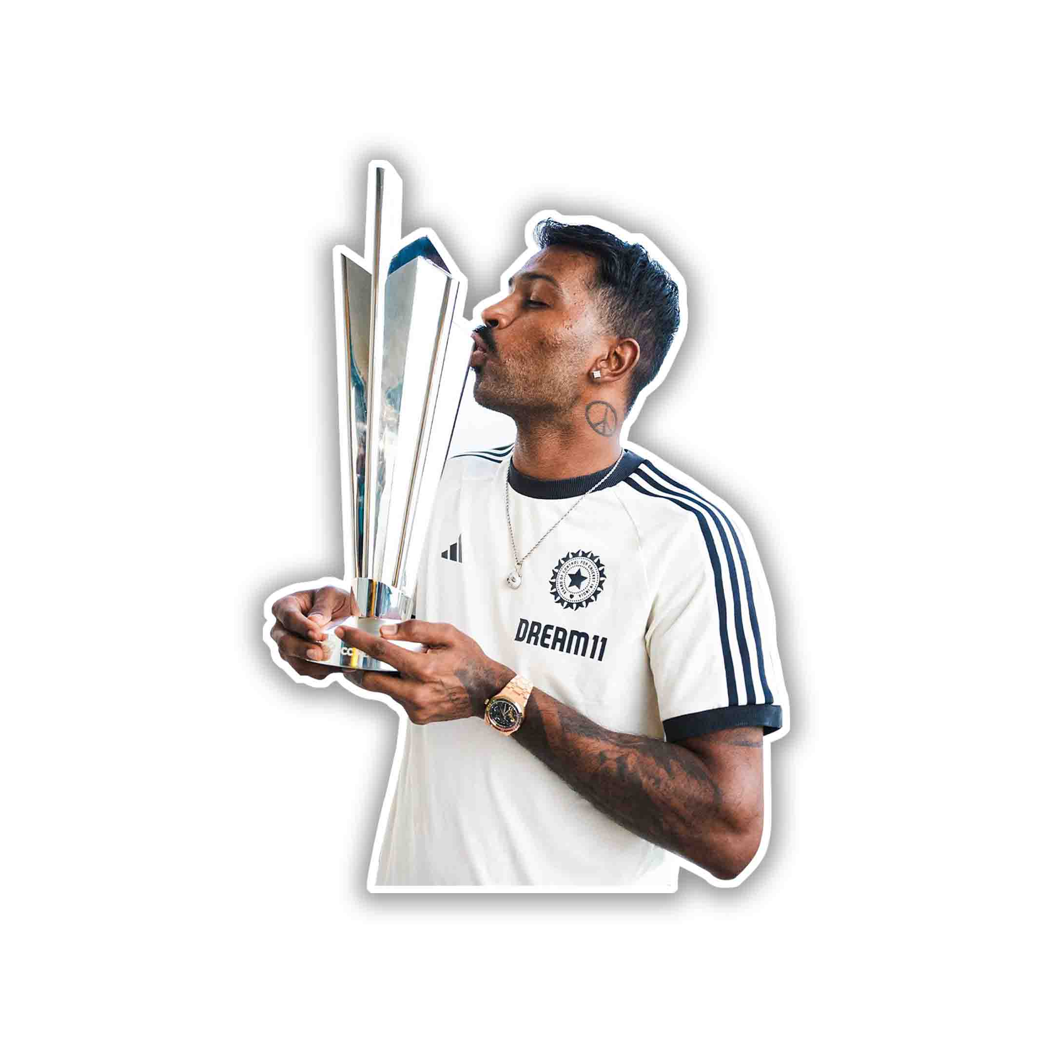 HARDIK PANDYA - WORLDCUP EDITION - 1 - stickyfunk premium stickers