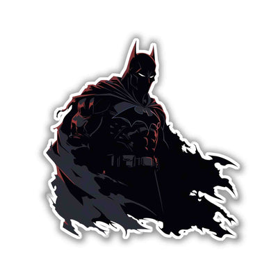 DC BATMAN BLACK MINIMALIST STICKER