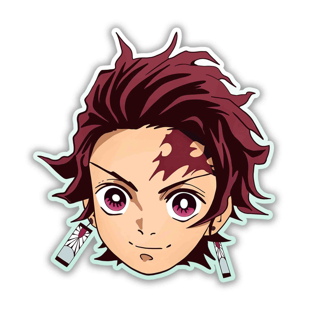TANJIRO KAMADO HEAD STICKER - stickyfunk premium stickers