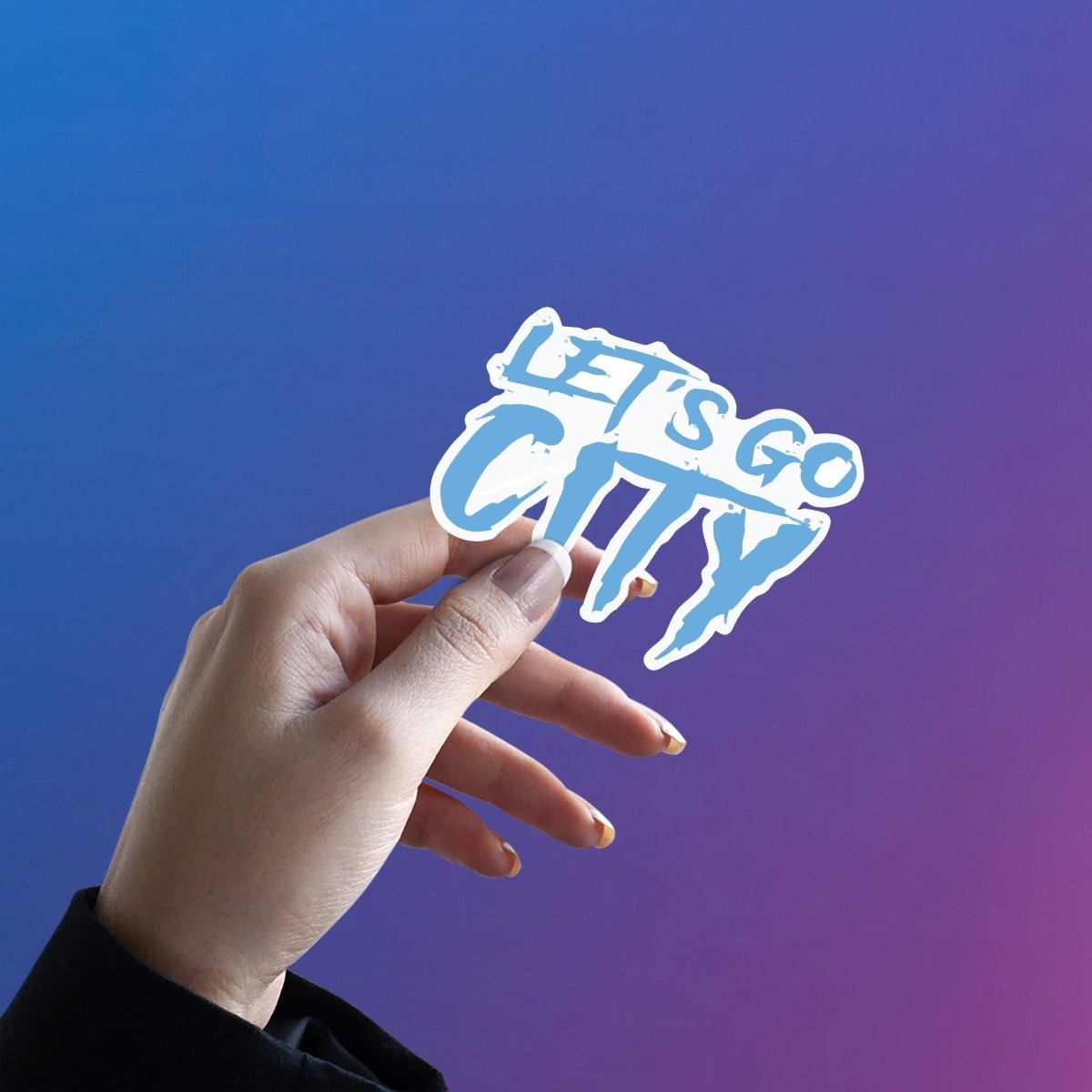 LET'S GO CITY STICKER - stickyfunk premium stickers