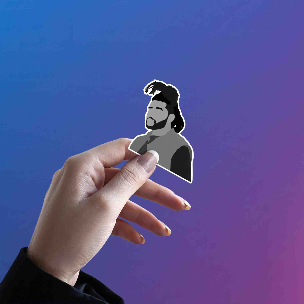Retro Fade Profile – The Weeknd Sticker