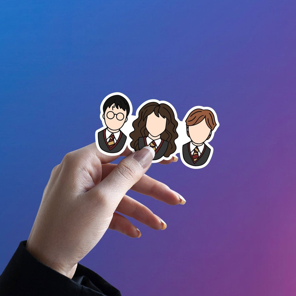 THE GOLDEN TRIO - HARRY POTTER - stickyfunk premium stickers