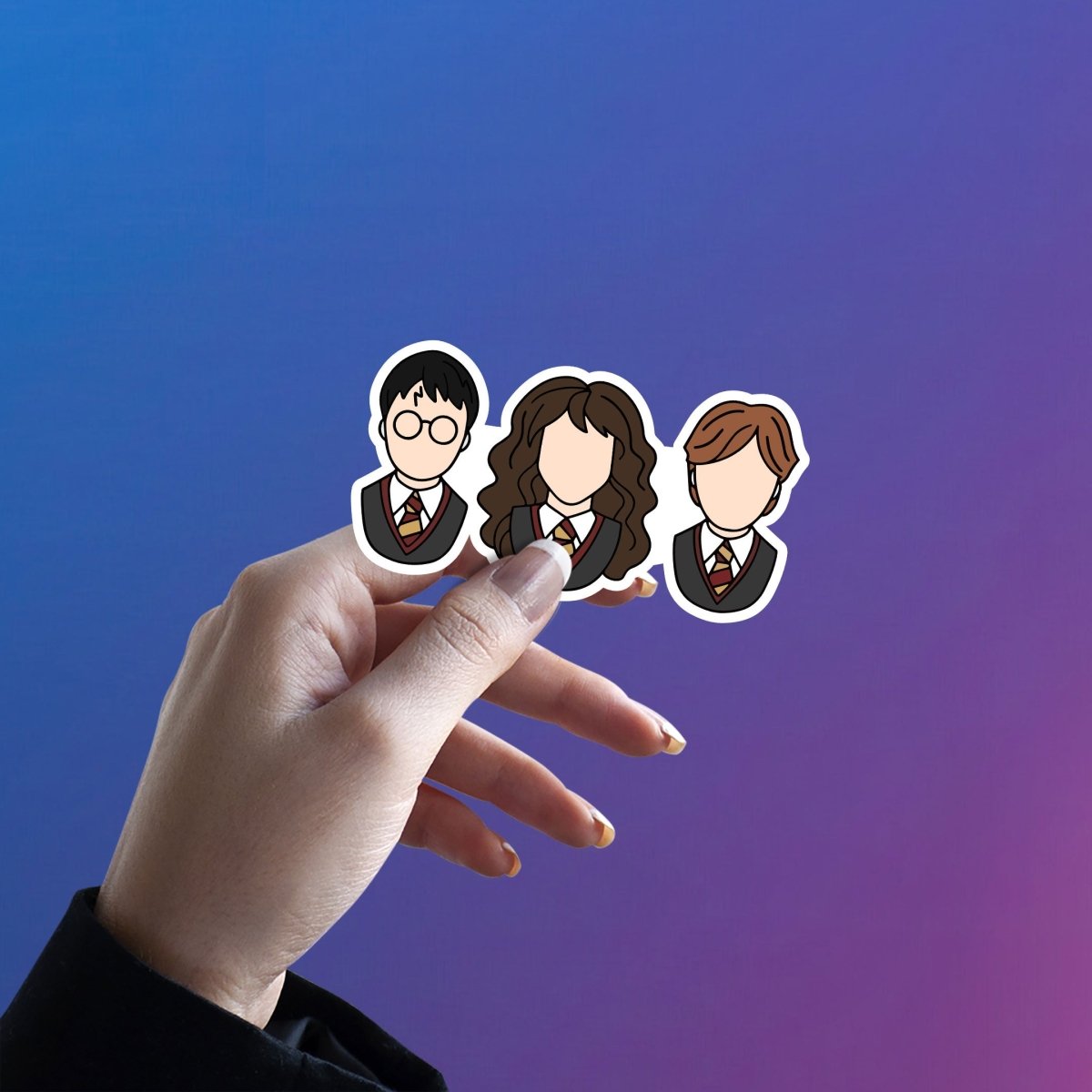 THE GOLDEN TRIO - HARRY POTTER - stickyfunk premium stickers
