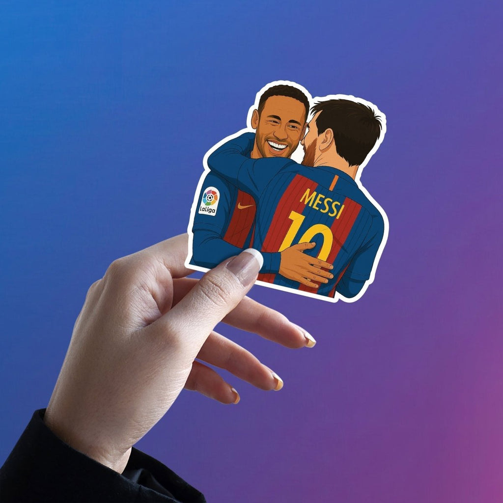 NEYMAR AND MESSI STICKER | BARCELONA - 5 - stickyfunk premium stickers