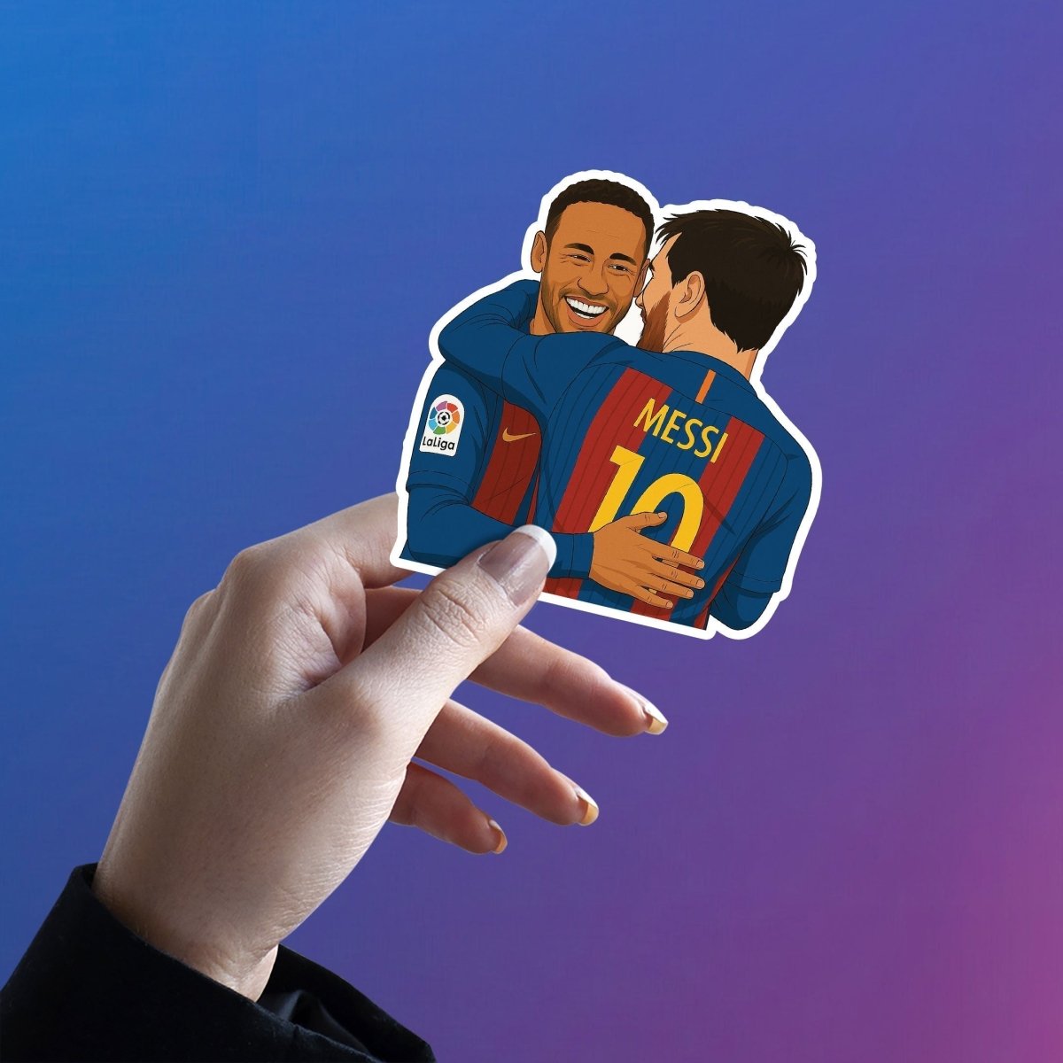 NEYMAR AND MESSI STICKER | BARCELONA - 5 - stickyfunk premium stickers