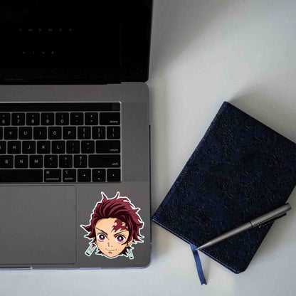 TANJIRO KAMADO HEAD STICKER - stickyfunk premium stickers