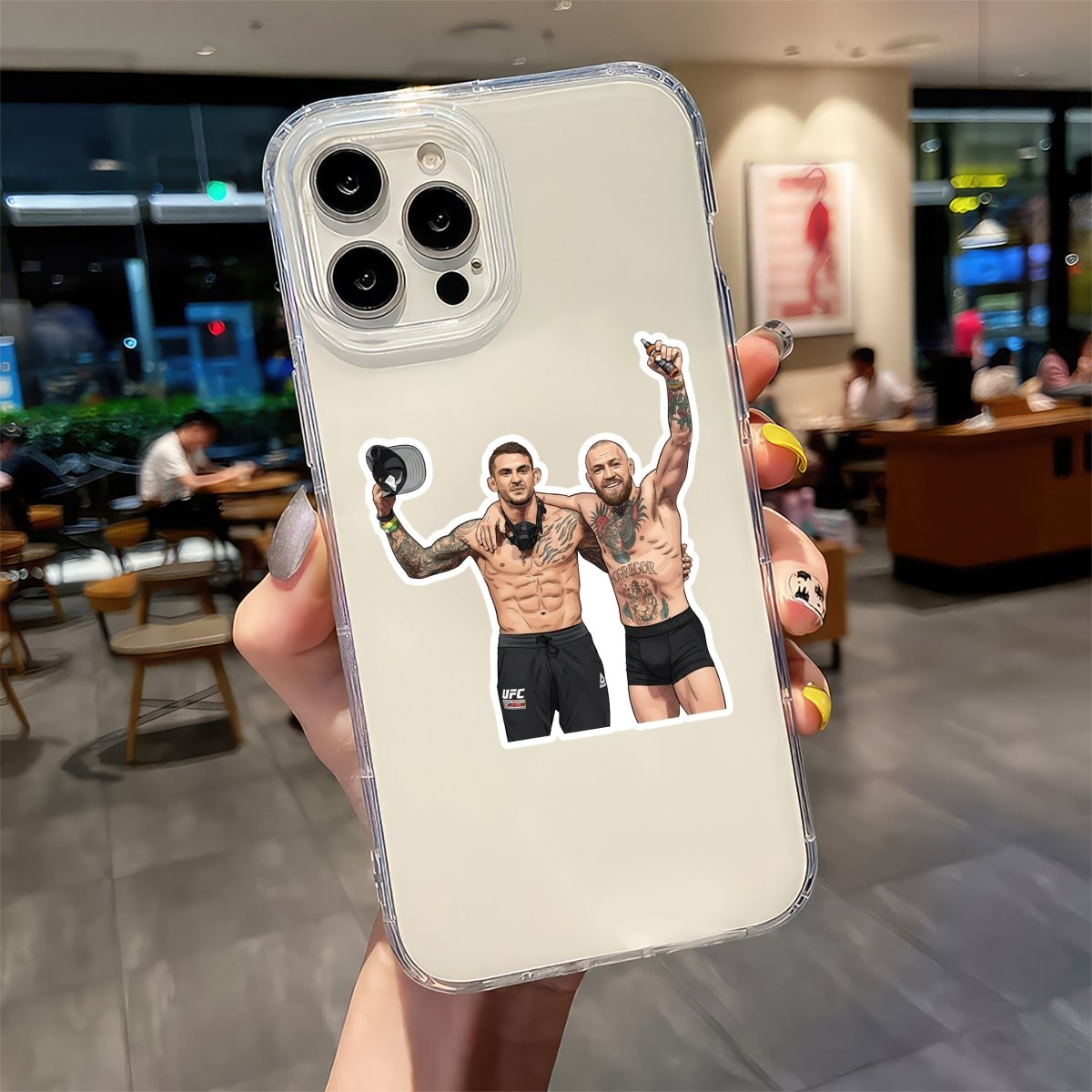 CAGE BROTHERHOOD - POIRIER & MCGREGOR STICKER - stickyfunk premium stickers