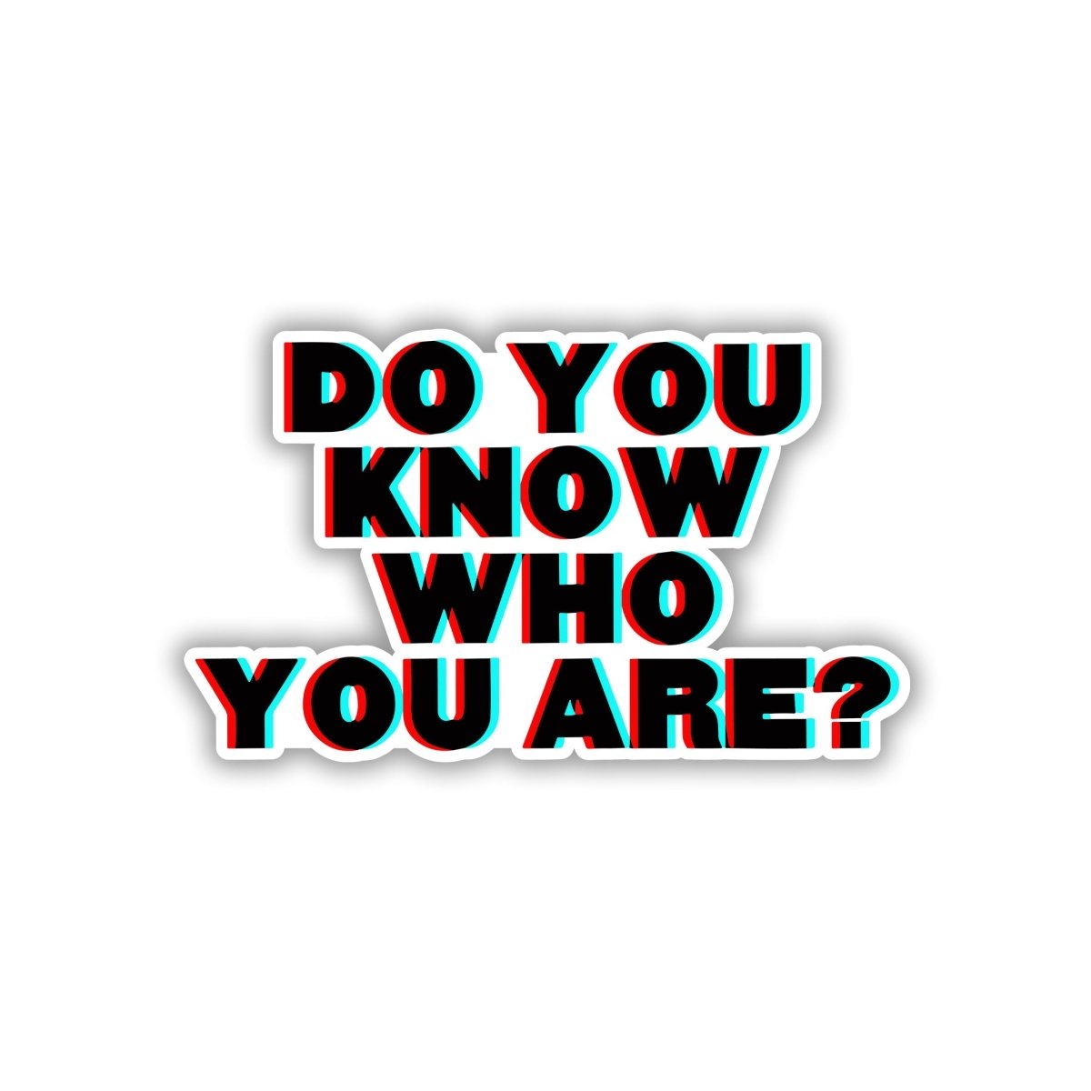 KAUN HAI TU SAWAL PE SAWAL STICKER - stickyfunk premium stickers