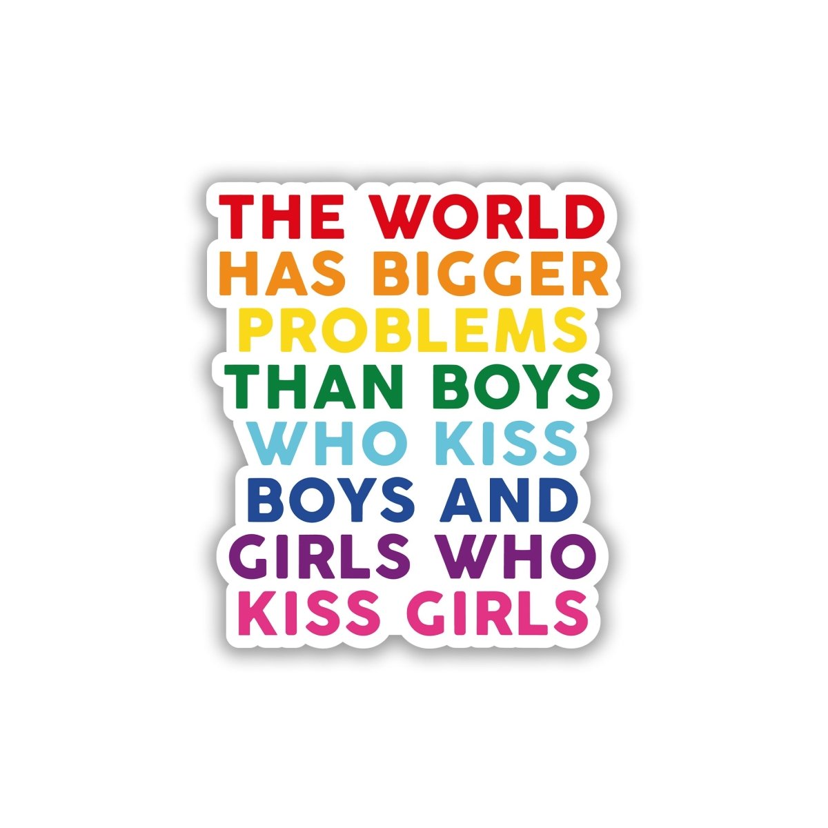 LOVE IS LOVE STICKER - stickyfunk premium stickers