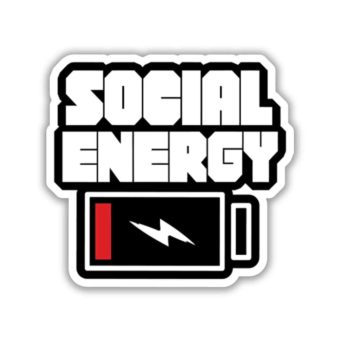 Social Energy Drained – Trader Mode Sticker