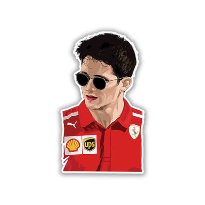 CHARLES LECLERC STICKER - 3 - stickyfunk premium stickers