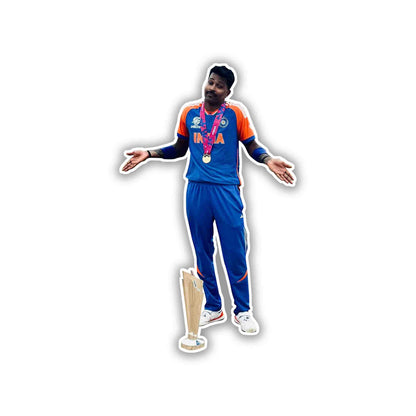 HARDIK PANDYA - WORLDCUP EDITION - 2 - stickyfunk premium stickers