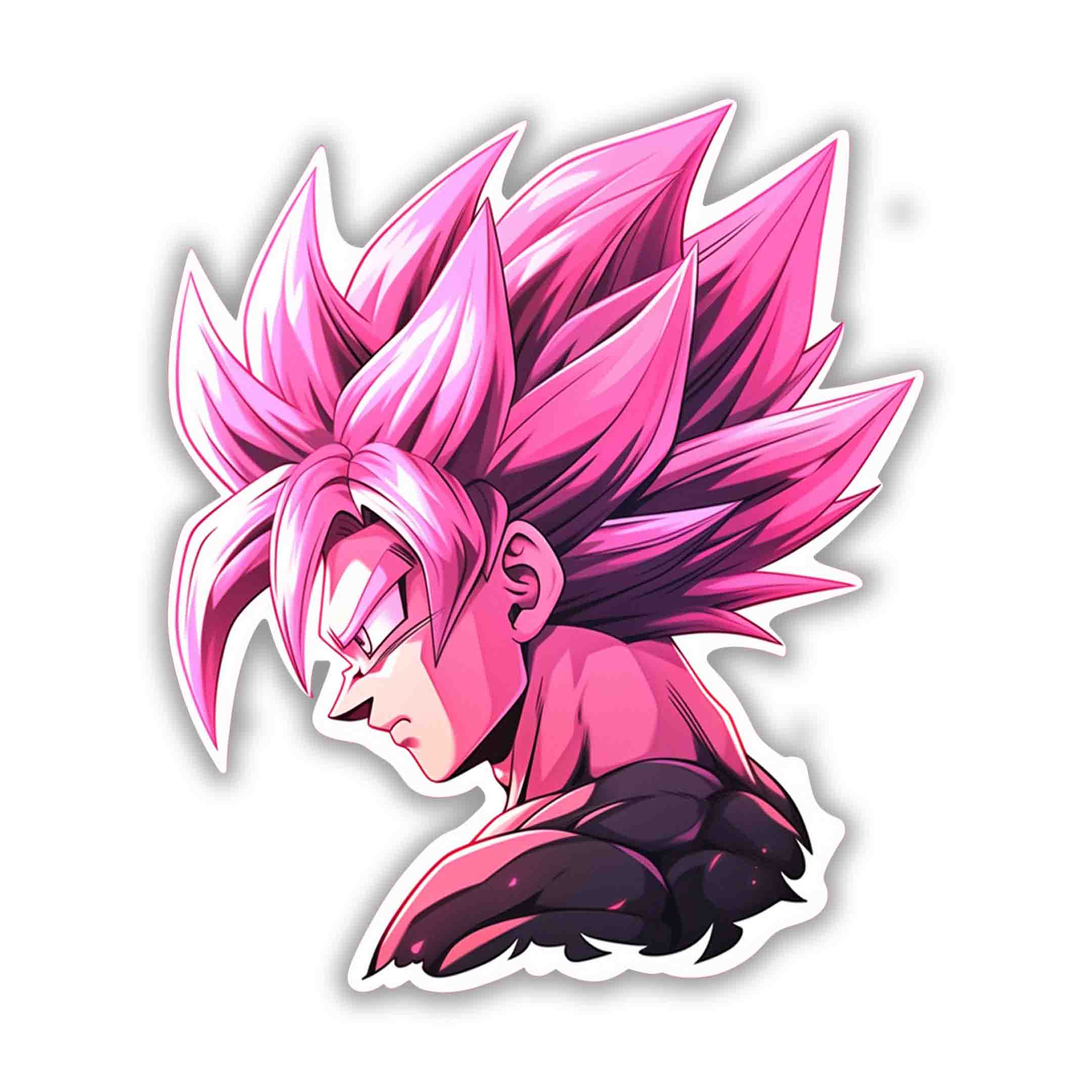 SUPER SAIYAN ROSE GOKU STICKER - stickyfunk premium stickers