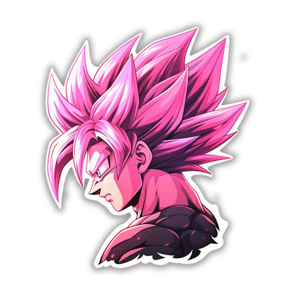 SUPER SAIYAN ROSE GOKU STICKER - stickyfunk premium stickers