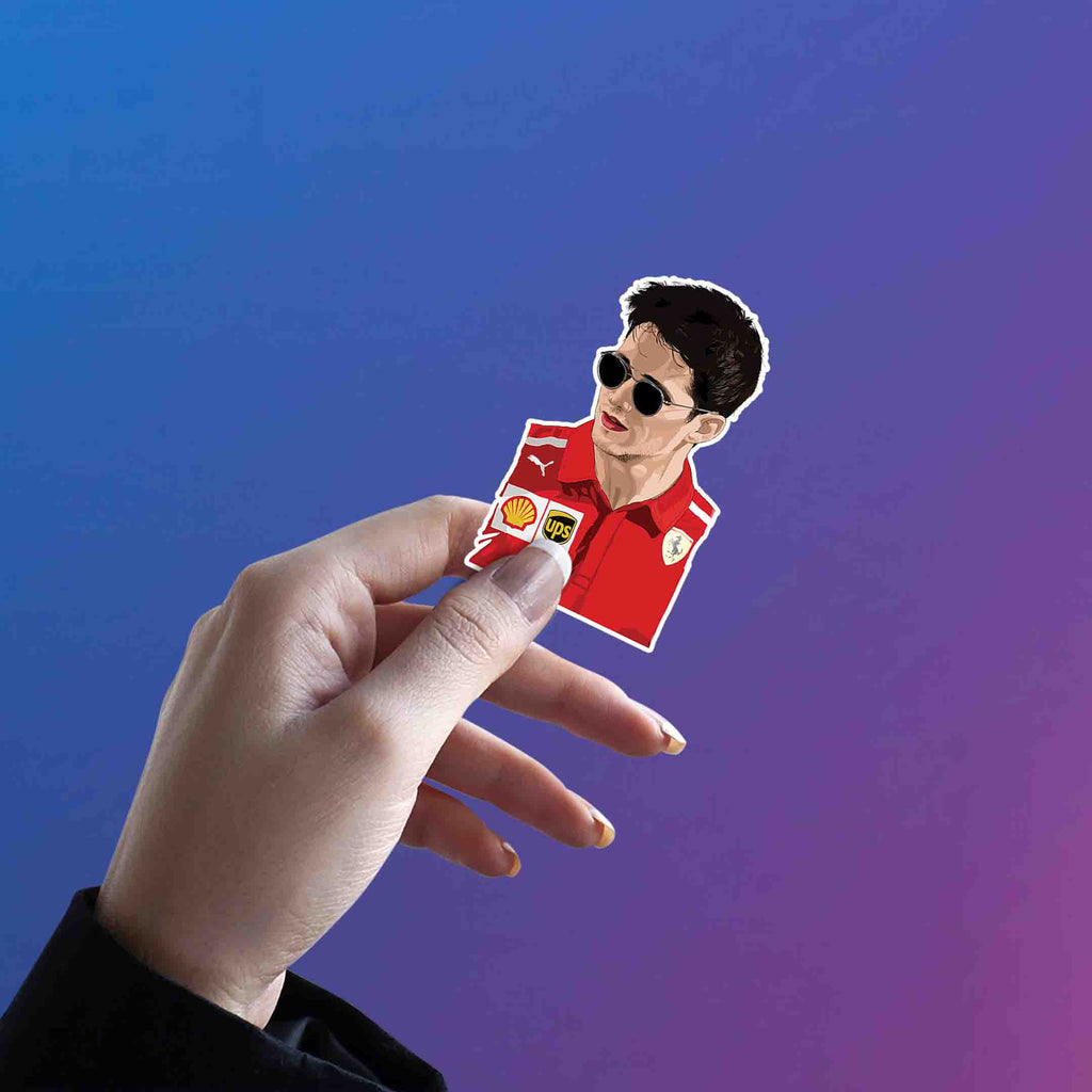 CHARLES LECLERC STICKER - 3 - stickyfunk premium stickers