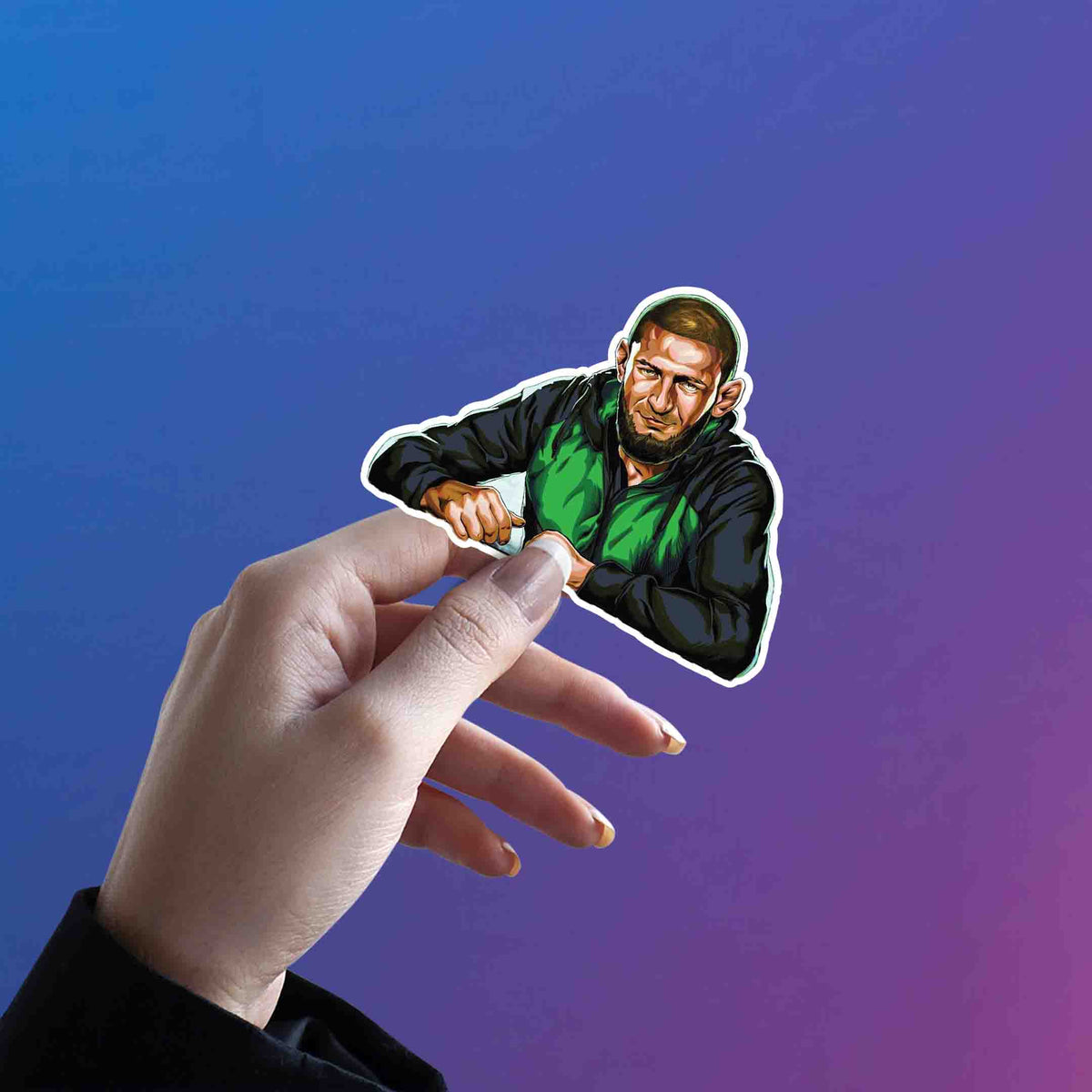 Calm Before the Smash – Khamzat Chimaev Sticker