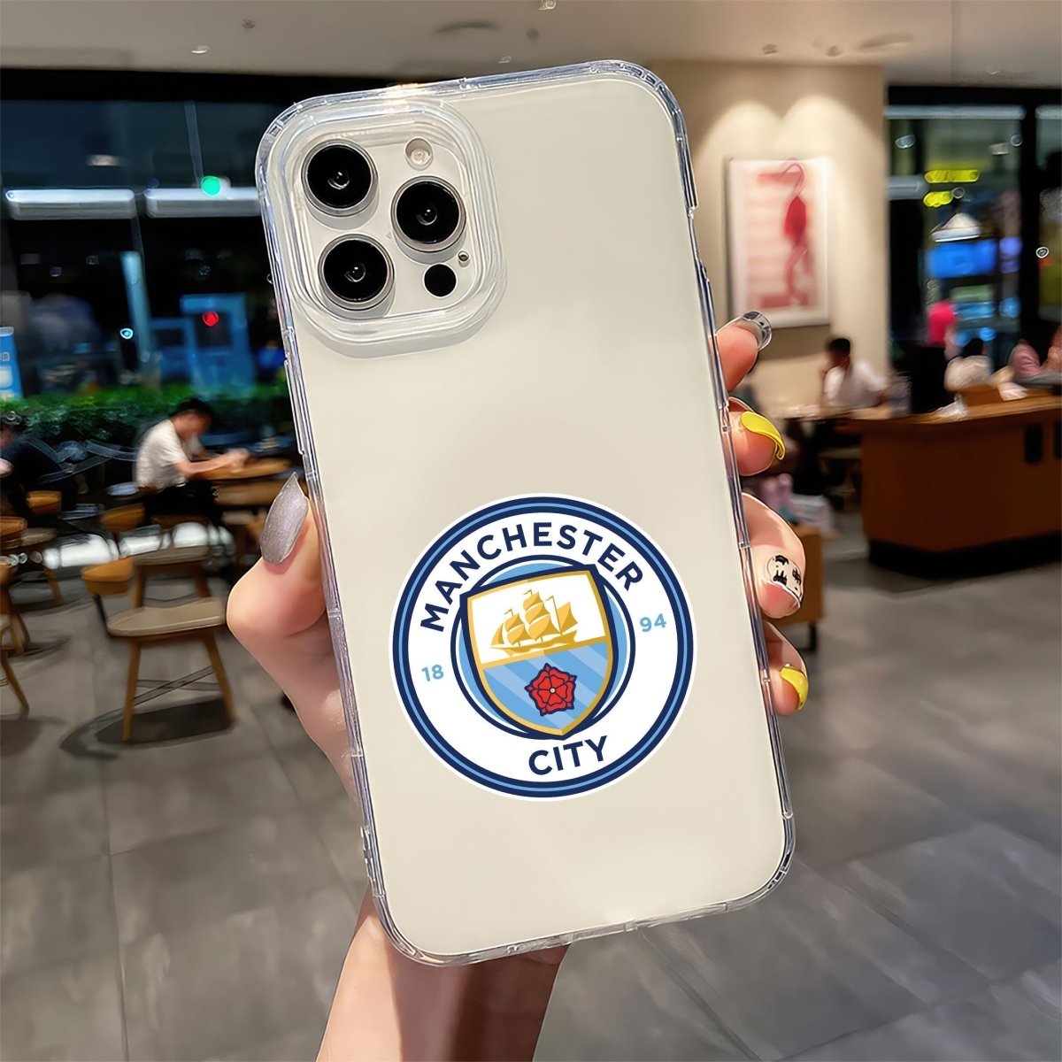 MANCITY LOGO STICKER - stickyfunk premium stickers