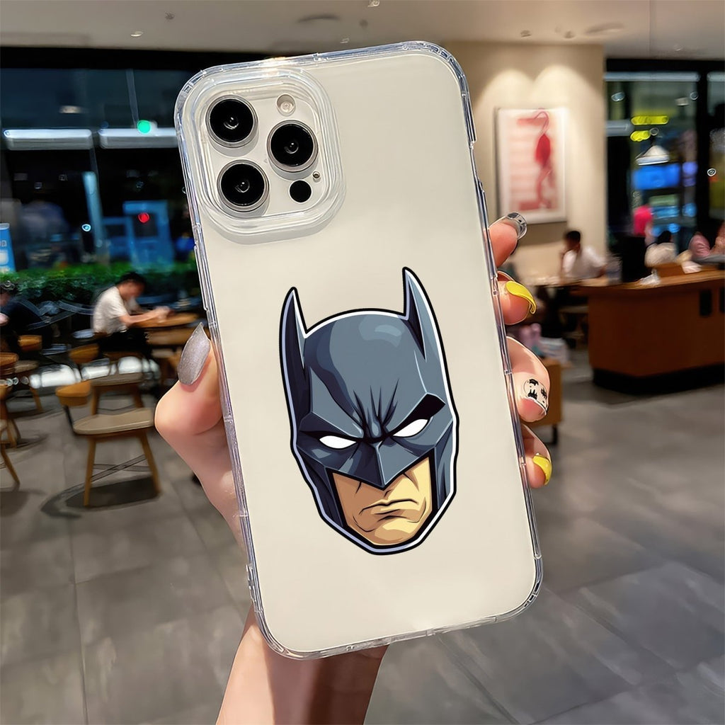 DC BATMAN HEAD CARTOON STICKER - stickyfunk premium stickers