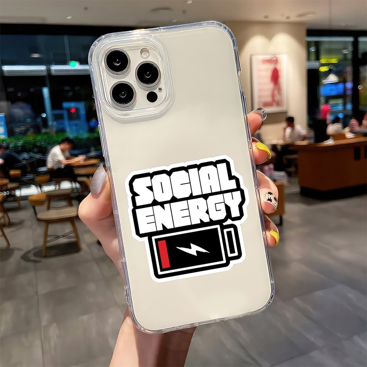 Social Energy Drained – Trader Mode Sticker