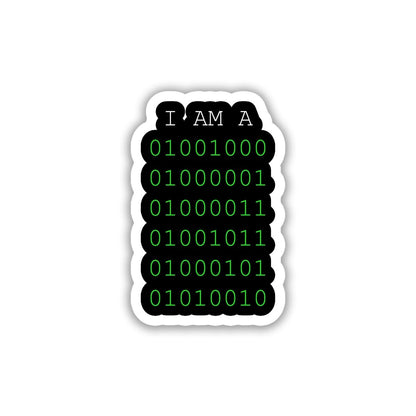 GEEK PRIDE - I AM A HACKER STICKER - stickyfunk premium stickers