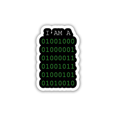 GEEK PRIDE - I AM A HACKER STICKER