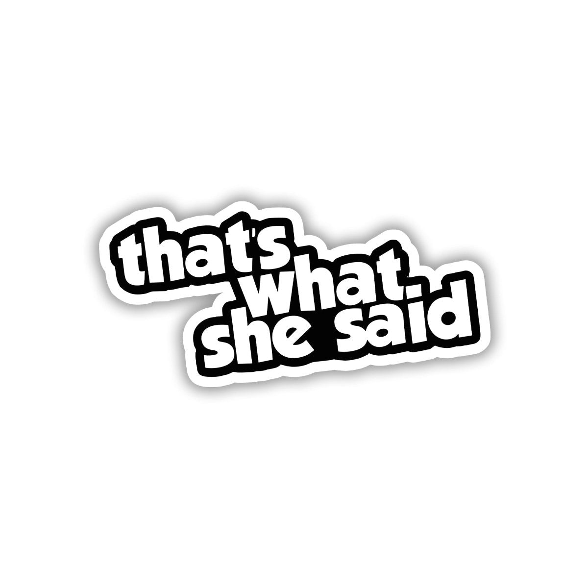 THAT'S WHAT SHE SAID - OFFICE MEME STICKER - stickyfunk premium stickers